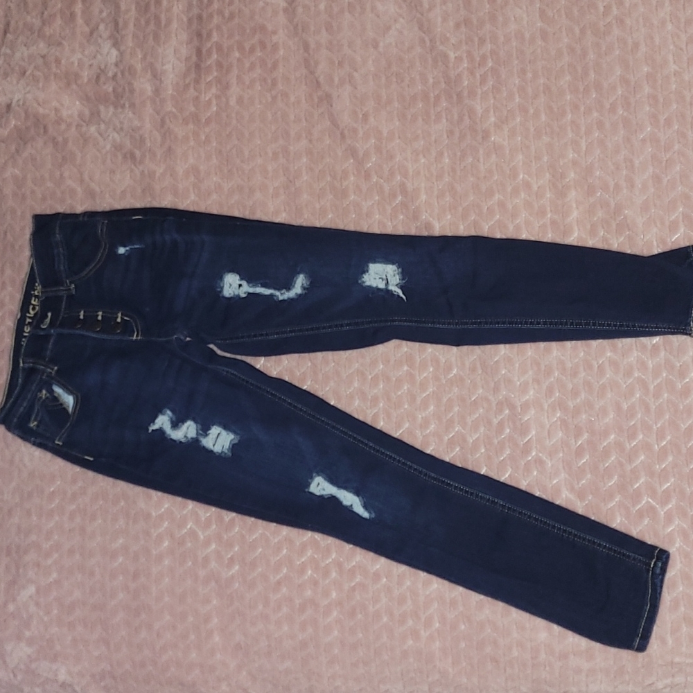 Justice denim distressed jeans